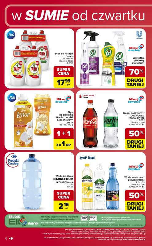 Carrefour - gazetka promocyjna W sumie od czwartku weekend okazji od czwartku 25.06 do niedzieli 28.06 - strona 6