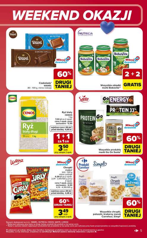 Carrefour Market - gazetka promocyjna W sumie od czwartku weekend okazji od czwartku 25.06 do niedzieli 28.06 - strona 5