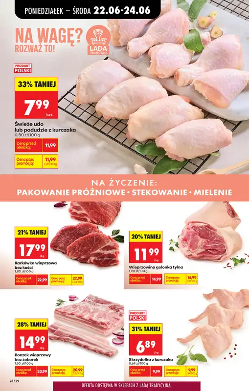 Biedronka - gazetka promocyjna Od poniedziałku, Z ladą tradycyjną od poniedziałku 22.06 do niedzieli 28.06 - strona 40