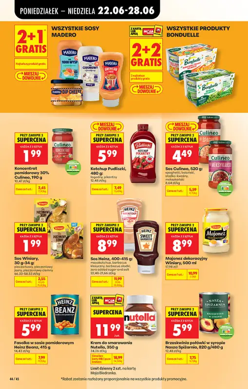 Biedronka - gazetka promocyjna Od poniedziałku, Z ladą tradycyjną od poniedziałku 22.06 do niedzieli 28.06 - strona 64