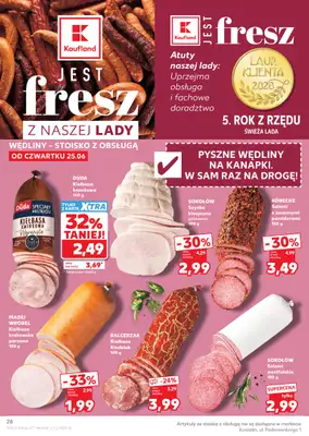 Kaufland - gazetka promocyjna Gazetka Tygodnia  do środy 01.07 - strona 28