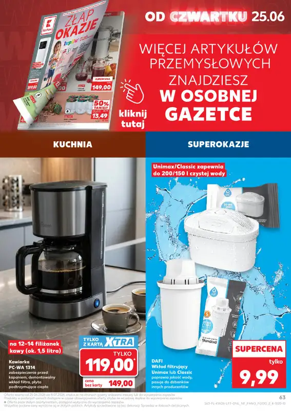 Kaufland - gazetka promocyjna Gazetka Tygodnia  do środy 01.07 - strona 63