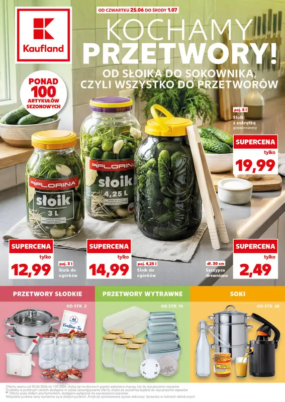 Kaufland - gazetka promocyjna Oferta Kaufland - kochamy przetwory!  