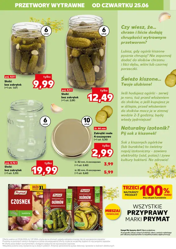 Kaufland - gazetka promocyjna Oferta Kaufland - kochamy przetwory!  do środy 01.07 - strona 13