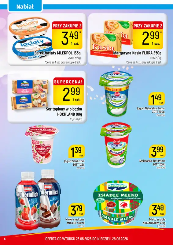 Delikatesy Piotruś Pan - gazetka promocyjna Gazetka od wtorku 23.06 do niedzieli 28.06 - strona 6