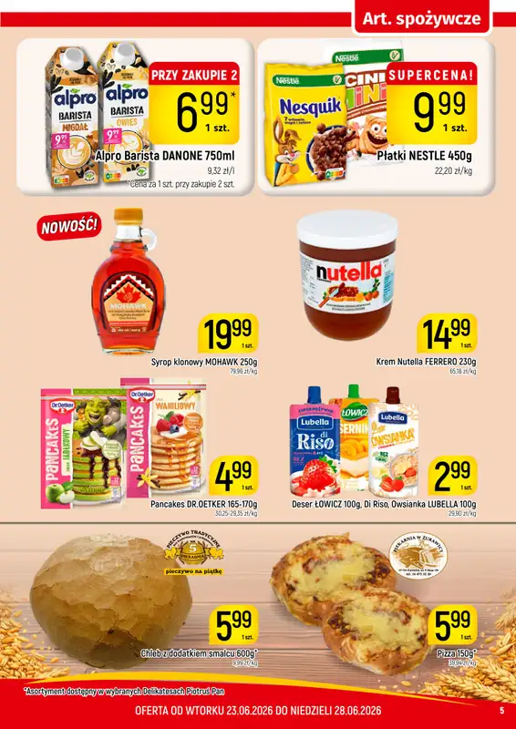 Delikatesy Piotruś Pan - gazetka promocyjna Gazetka od wtorku 23.06 do niedzieli 28.06 - strona 5