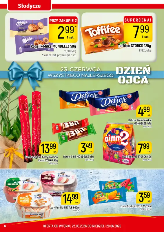 Delikatesy Piotruś Pan - gazetka promocyjna Gazetka od wtorku 23.06 do niedzieli 28.06 - strona 14