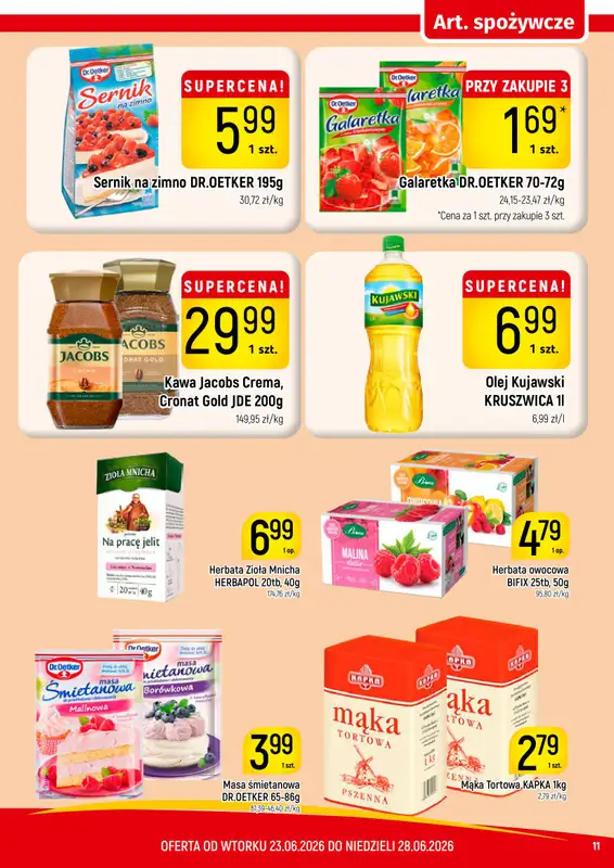 Delikatesy Piotruś Pan - gazetka promocyjna Gazetka od wtorku 23.06 do niedzieli 28.06 - strona 11