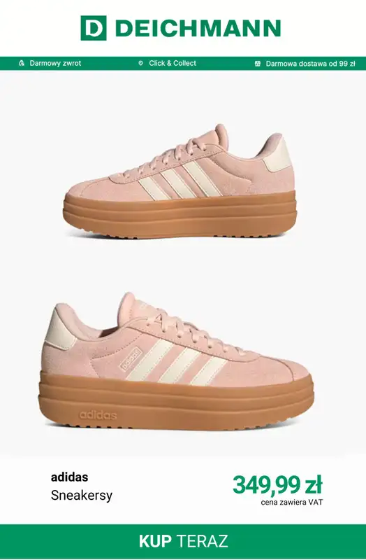 Deichmann - gazetka promocyjna Sneakersy damskie Adidas od wtorku 23.06  - strona 5