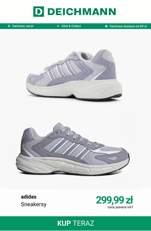 Deichmann - gazetka promocyjna Sneakersy damskie Adidas od wtorku 23.06  - strona 2