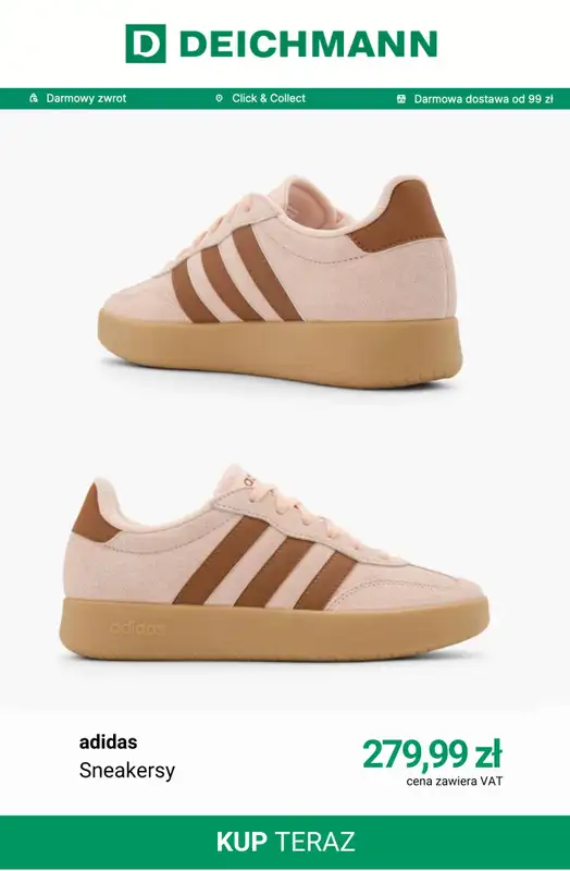 Deichmann - gazetka promocyjna Sneakersy damskie Adidas od wtorku 23.06  - strona 11