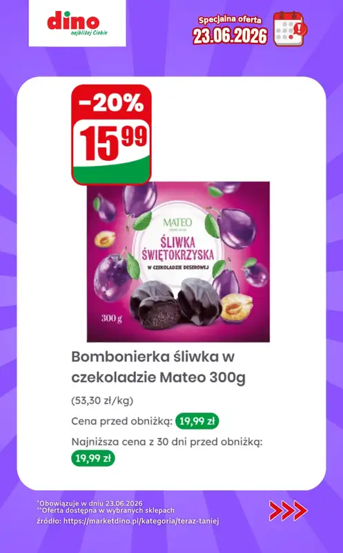 Dino - gazetka promocyjna Specjalna oferta na 23.06.2026 - promocje spoza gazetki od wtorku 23.06 do wtorku 23.06 - strona 9