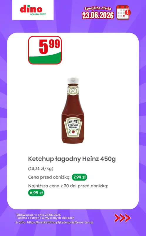 Dino - gazetka promocyjna Specjalna oferta na 23.06.2026 - promocje spoza gazetki od wtorku 23.06 do wtorku 23.06 - strona 8
