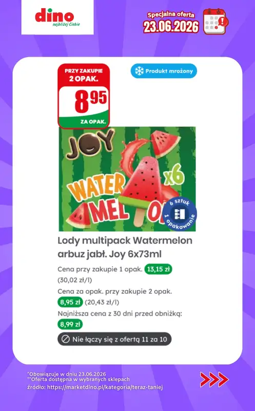 Dino - gazetka promocyjna Specjalna oferta na 23.06.2026 - promocje spoza gazetki od wtorku 23.06 do wtorku 23.06 - strona 3