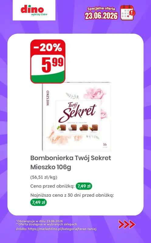 Dino - gazetka promocyjna Specjalna oferta na 23.06.2026 - promocje spoza gazetki od wtorku 23.06 do wtorku 23.06 - strona 10