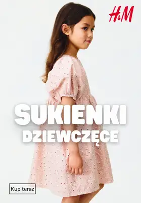 H&M - gazetka promocyjna Sukienki dla dziewczynki na PROMOCJI! od wtorku 23.06 