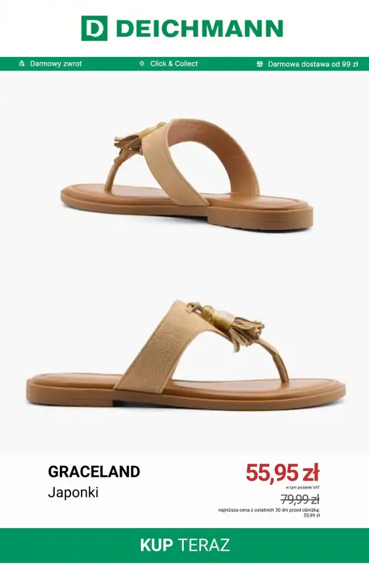 Deichmann - gazetka promocyjna Natura - wakacyjny trend od środy 24.06  - strona 2
