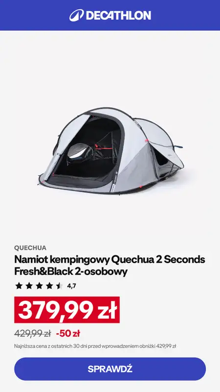 Decathlon - gazetka promocyjna CAMPING - Najlepsze okazje! od środy 24.06 do niedzieli 12.07 - strona 3