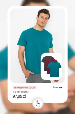 bonprix - gazetka promocyjna 20% rabatu + darmowa dostawa na MODĘ MĘSKĄ! od wtorku 23.06 do wtorku 23.06 - strona 4