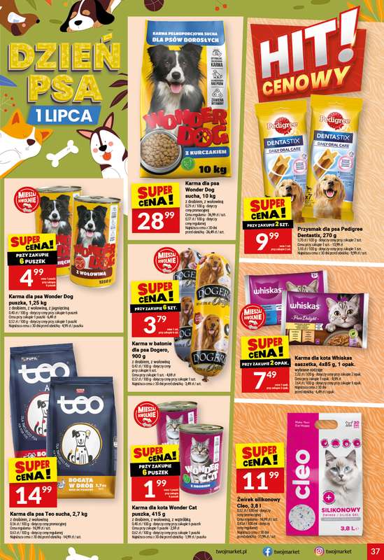 Twój Market - gazetka promocyjna Gazetka od środy 24.06 do wtorku 30.06 - strona 37