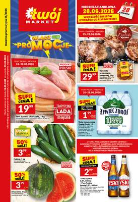 Twój Market - gazetka promocyjna Gazetka od środy 24.06 do wtorku 30.06