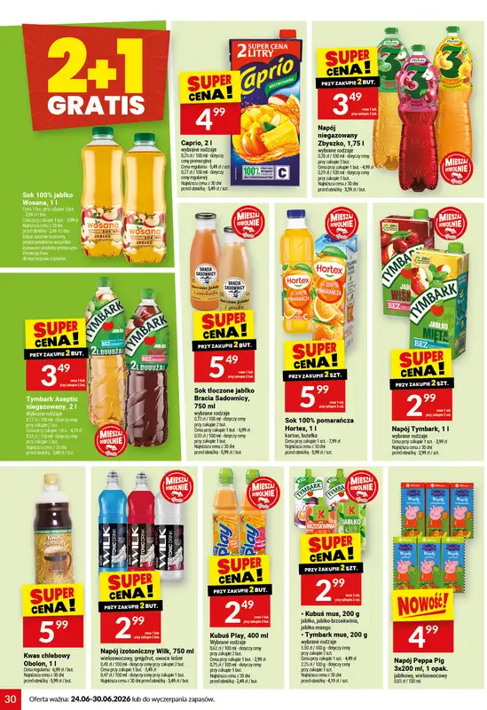 Twój Market - gazetka promocyjna Gazetka od środy 24.06 do wtorku 30.06 - strona 30