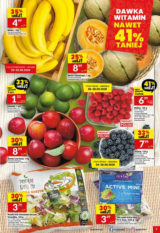 Twój Market - gazetka promocyjna Gazetka od środy 24.06 do wtorku 30.06 - strona 7