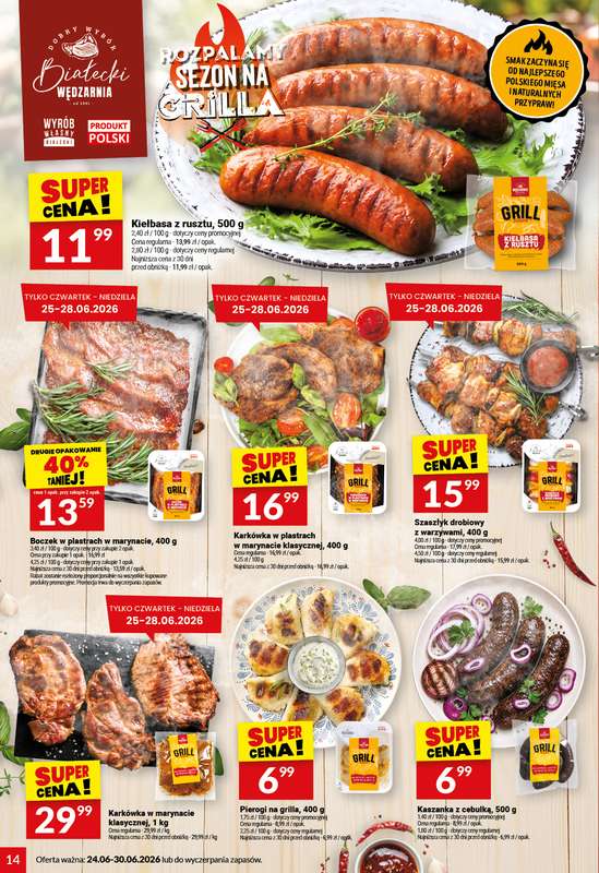 Twój Market - gazetka promocyjna Gazetka od środy 24.06 do wtorku 30.06 - strona 14