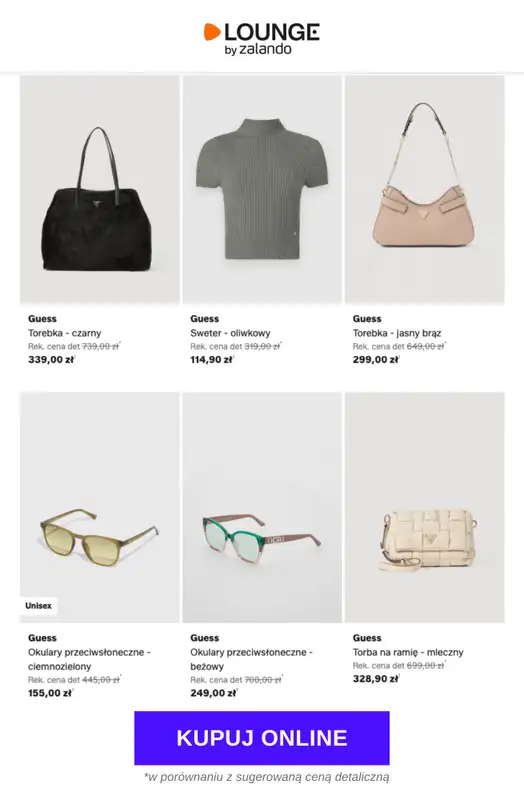 Lounge by Zalando - gazetka promocyjna Do -85% Guess od wtorku 23.06 do piątku 26.06 - strona 6