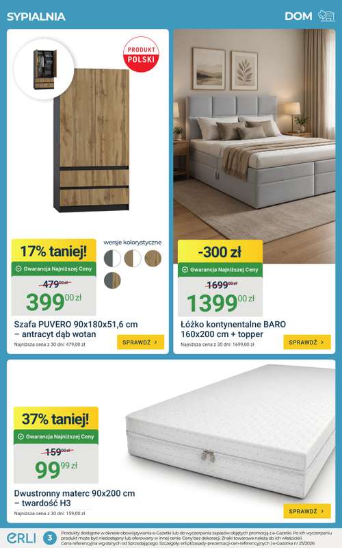 ERLI - gazetka promocyjna Domowe HITy w super cenach! od piątku 26.06 do niedzieli 28.06 - strona 3