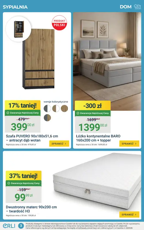 ERLI - gazetka promocyjna Domowe HITy w super cenach! od piątku 26.06 do niedzieli 28.06 - strona 3