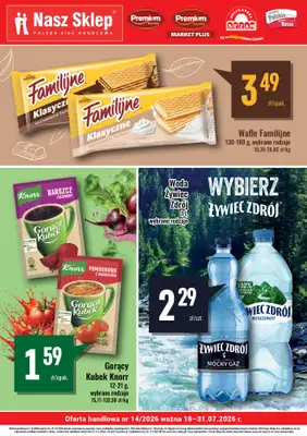 Premium Nasz Sklep - gazetka promocyjna Billboard Premium Market Plus od czwartku 16.07 do piątku 31.07