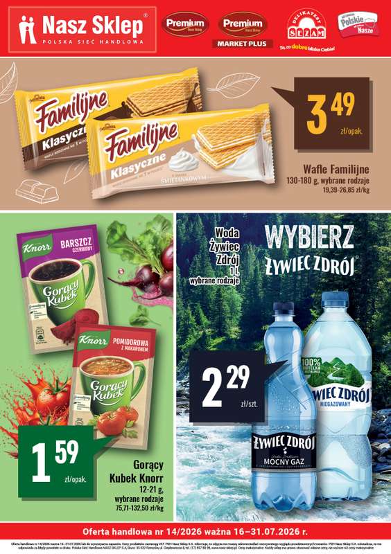 Delikatesy Sezam - gazetka promocyjna Billboard od czwartku 16.07 do piątku 31.07