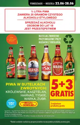 Biedronka - gazetka promocyjna Najlepsze oferty na PIWO! od wtorku 23.06 do niedzieli 28.06 - strona 6