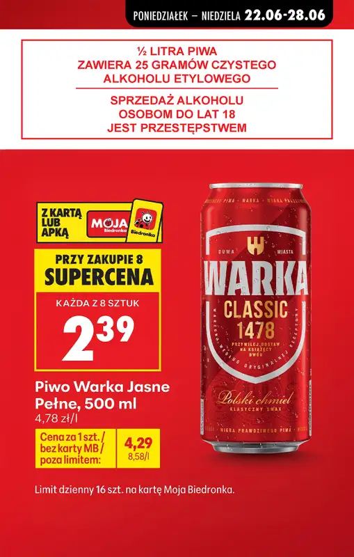 Biedronka - gazetka promocyjna Najlepsze oferty na PIWO!   - strona 3