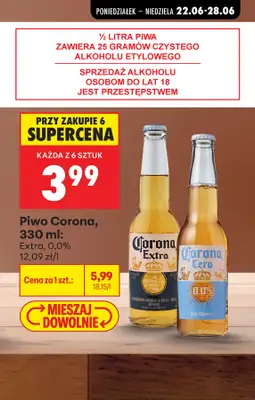 Biedronka - gazetka promocyjna Najlepsze oferty na PIWO! od wtorku 23.06 do niedzieli 28.06 - strona 8