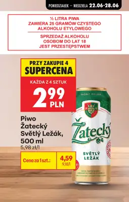 Biedronka - gazetka promocyjna Najlepsze oferty na PIWO! od wtorku 23.06 do niedzieli 28.06 - strona 9