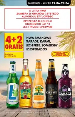 Biedronka - gazetka promocyjna Najlepsze oferty na PIWO! od wtorku 23.06 do niedzieli 28.06 - strona 4