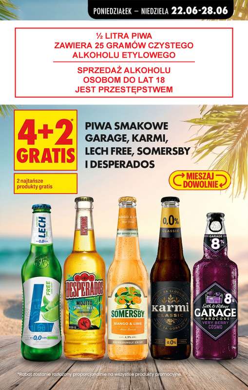 Biedronka - gazetka promocyjna Najlepsze oferty na PIWO! od wtorku 23.06 do niedzieli 28.06 - strona 4