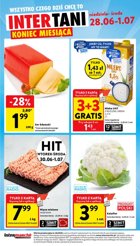 Intermarche - gazetka promocyjna Gazetka od czwartku 25.06 do środy 01.07 - strona 44