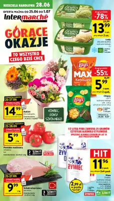 Intermarche - gazetka promocyjna Gazetka od czwartku 25.06 do środy 01.07