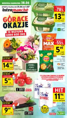Intermarche - gazetka promocyjna Gazetka od czwartku 25.06 do środy 01.07