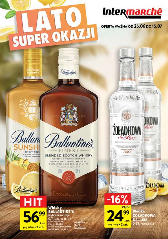 Intermarche - gazetka promocyjna Gazetka alkoholowa od czwartku 25.06 do poniedziałku 27.07