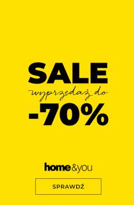 home&you - gazetka promocyjna Wystartował SALE do -70%! od wtorku 23.06 do wtorku 30.06