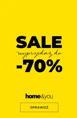 home&you - gazetka promocyjna Wystartował SALE do -70%! od wtorku 23.06 do wtorku 30.06