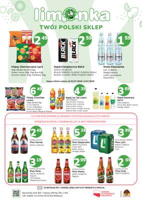 Limonka - gazetka promocyjna Plakaty promocyjne od czwartku 02.07 do niedzieli 12.07