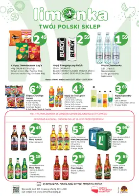 Limonka - gazetka promocyjna Plakaty promocyjne od czwartku 02.07 do niedzieli 12.07