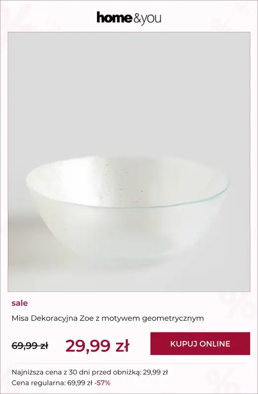 home&you - gazetka promocyjna Wyprzedaż do 29,99 zł od wtorku 23.06 do wtorku 30.06 - strona 7