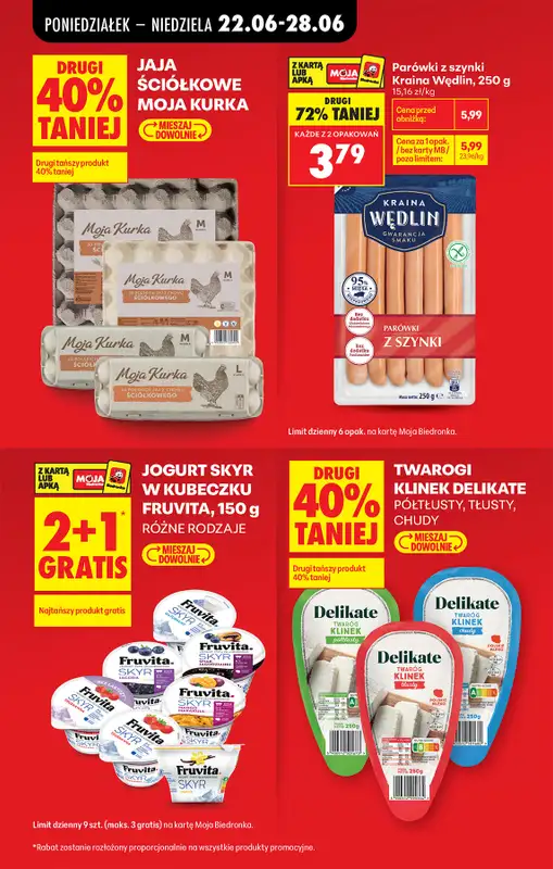Biedronka - gazetka promocyjna Od poniedziałku, Z ladą tradycyjną od poniedziałku 22.06 do niedzieli 28.06 - strona 13