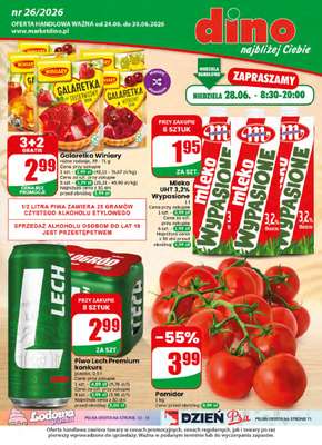 Dino - gazetka promocyjna Gazetka 26 / 2026 od środy 24.06 do wtorku 30.06